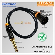 KITANI - audio cable best head cable/ Akai Stereo GLD to XLR Male GLD GEISLER - WANG