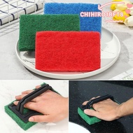 CHIHIRO1BFT8 Pool Cleaning, Plastic Removing Stains Sponge Brush, Portable With Handle Multi Purpose