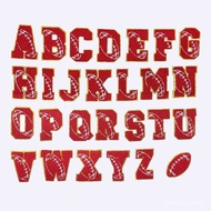 Football English letter patches DIY Towel embroidery clothing embellishment iron-on adhesive patches