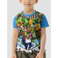 3D Print HOT Game Plants vs. Zombies Baby Clothing 5 to 14 Years Male Outdoor Clothes for Children B