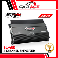 SHUTTLE LAB Amplifier 4 Channel Amplifier 2600W Mosfet SL-460 ClassAB 4CH Car Amplifier 4-CH Power Amp Kereta Car Amp