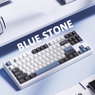 ElecFox LINKY 87 TKL Customized Mechanical Keyboard 87 Keys Wired & Wireless Bluetooth LED Gaming Ke