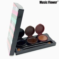 Music Flower Makeup Eyeliner Gel Eyebrow Powder Waterproof Smudgeproof Cosmetics Eye Brow Enhancers