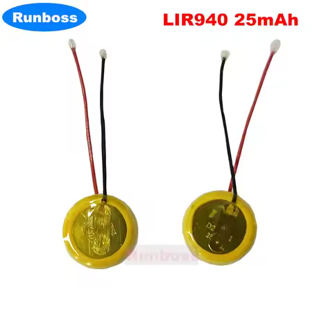 2PCS Lir940 Lir1040 Lir1054 Lir1240 CP1254 CP1454 CP1654 Rechargeable Battery For TWS Bluetooth Head