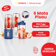 Starco Juicer Mini Portable Blender Motor Kuat 300ML Cas Ulang USB New