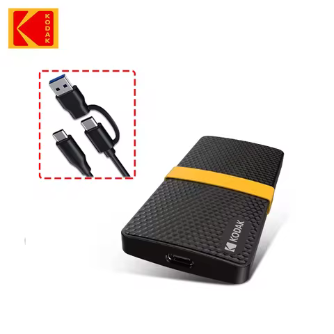 Kodak X200 Portable SSD 512GB USB 3.1 Type C 256gb External hard drive Gen 2 Hard Disk Solid State D