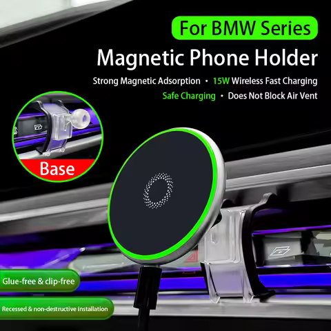15W Magnetic Wireless Charging Car Phone Holder For BMW 3 5 7 Series X3X4X5X6X7 G01 G02 G05 G06 G07 
