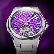 BONEST GATTI Men's Celestial Palace Series Automatic Skeleton Watch Hammered Design Waterproof