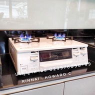 ปริญญาพานิช X Rinnai เตาแก๊ส 2 หัว + เตาย่าง Howaro C (RTC-6912SG-EWS) เตาแก๊สพร้อมฟังก์ชั่นอบ/ย่าง 