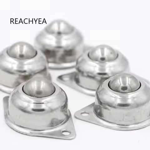 4PCS/lot High Quality Full 304 Stainless Steel Flange Mounted 1" Ball Transfer Bearing Unit Conveyor