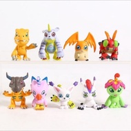ANIME DIGIMON ADVENTURE MINI FIGURE AGUMON GABUMON PATAMON GREYMON GATOMON BIYOMON SET