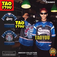 【 Custom Name 】2024 Susano Shogun VI Oversized Jersey 250gsm Baju Tshirt NFL JERSEY Custom Jersey Lelaki viral tiktok jersey Retro Collar Jersey Microfiber