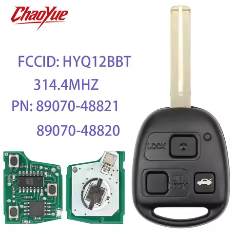 ChaoYue Remote Car Key FOB 4C 4D68 Chip 314.4MHz HYQ12BBT For Lexus RX330 RX350 RX400h 89070-48821