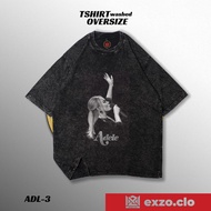 Exhaust.Clo TSHIRT Washed Oversize Adele COTTON COMBED24S ADELE TSHIRT