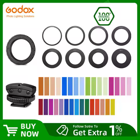Godox MF12 Macro Flash Accessories MF-AR AR-R Mounting Ring MF-11C MF-11T Color Temperature Adjustme
