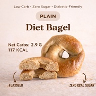 【BUY 5 FREE 1】Low Carbs Bagel,Diet Bagel,Non Flour Bagel,0 kcal Sugar