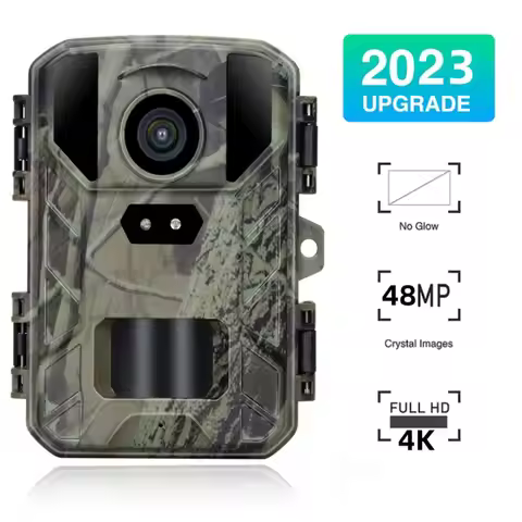 Outdoor HD4K Infrared Low Glow Arction Camera 48MP Mini Trail Game Night Vision IP66 Waterproof Hunt