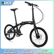 [SG SHOP] UCI&amp;KOSDA Foldable Bicycle Disc Brake 7 Speeds Shimano/Folding Bike/20inch Foldable Bike