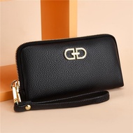2024 Mobile Phone Bag Female Clutch All-Match Mobile Phone Key Small Bag Middle-aged Elderly Soft Leather Coin Purse
