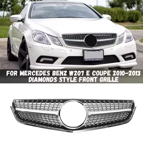 Front Bumper Grille Racing Grill Diamond Style For Mercedes Benz E Coupe W207 E200 E250 E350 E550 20