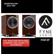 Fyne Audio F500SP Bookshelf speaker + FOC cable worth RM2200