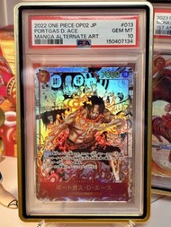 ONE PIECE 海賊王 航海王 艾斯 Portgas.D.Ace  異圖卡 漫畫卡 Comic Parallel SR-SP OP02-013 PSA10