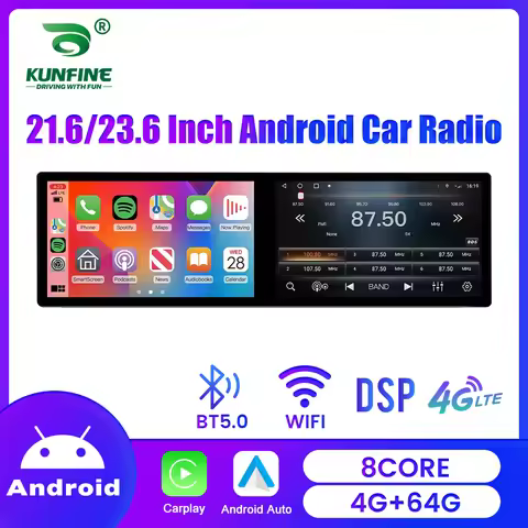 21.6/23.6 Inch Car Radio 2Din Android Multimedia Player Carplay Android Auto WIFI&4G GPS Navigation