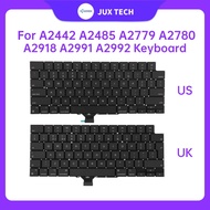New Keyboard For Macbook Pro 14" 16" A2442 A2485 A2779 A2780 A2918 A2991 A2992 US UK