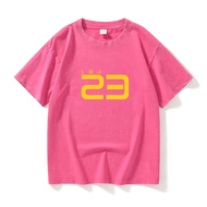 LeBron James Knight 23 Vải Thun Jersey Bộ Đồ Tập Bóng Rổ Áo Thun Tay Ngắn Cổ Tròn Nam Nữ Cổ Điển Cot