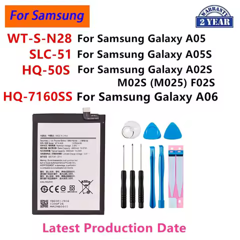 HQ-7160SS WT-S-N28 SLC-51 HQ-50S Battery For Samsung Galaxy A05 A05S A02S M02S (M025) F02S Galaxy A0