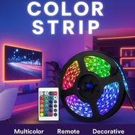 USB LED Strip Lights with Remote | RGB Color Changing Mood Light for TV, PC, Room & Gaming Setup 5m