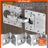 10PCS stainless steel hinge repair plate Free screws hinge plate cabinet hinge repair plate