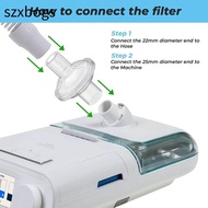 SZXBOGS 2pcs CPAP Tube, Disposable 22mm CPAP Filter, Adapter In-line Universal CPAP Machine for Resm
