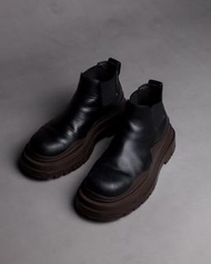 BOTTEGA VENETA Black Low 'The Tire' Chelsea Boots