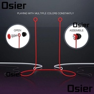 OSIER Earplugs Cord Silicone Loop, Travel Silicone Earplug Lanyard,  Double ring Outdoor Safety Earp