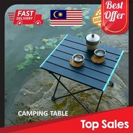 Outdoor Aluminum Camping Table Fordable Portable Barbecue Picnic Campfire Table Easy Carry Meja Lipa