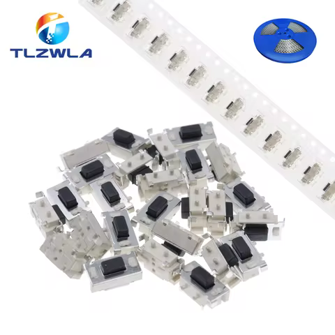100PCS DC12V 50mA Micro Tact Switch Touch 3*6*3.5 3x6x3.5 SMD For MP3 MP4 Tablet PC Button Bluetooth
