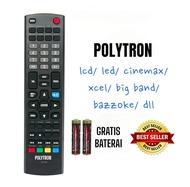 |PALING LARIS| Remote TV Polytron Siap Pakai (Gratis Batrai) - Remot TV LCD LED / POLITRON 811191 CI