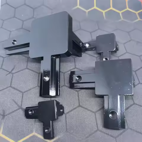 8Pcs black 1515 2020 3030 4040 3-Way End Corner Bracket Connector for European Standard Aluminum Ext