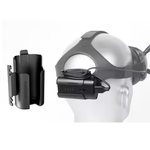 For DJI FPV Battery Holder Headband Battery Storage Case Back Clip Holder Combo Goggles V2 V1 Flying