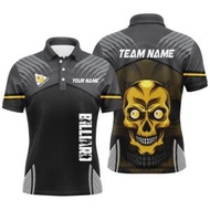 9 Ball Pool Billiard Polo Custom 3D Polo Shirts, 9 Ball Team League Billiard Shirts, Personalized Bi