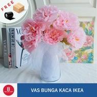 IKEA GLASS FLOWER VASE CLEAR GLASS FLOWER VASE KARAFF FLOWER VASE/ FLOWER VASE