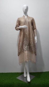 LONG TUNIK KEBAYA TERBARU MODEL 2022 BAHAN TILE BROKAT CORNELLI