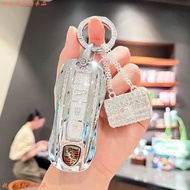 Porsche key cover Panamera Macan Cayenne 911 718 Taycan car keychain car key cover car key case