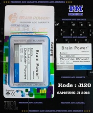 Baterai samsung J120 J1 2016 J120F J120G double ic brain power