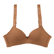 ELLE Lingerie Moulded Bra สัมผัสนุ่ม ไร้โครง ไม่กดเจ็บ มีฟองน้ำเสริม สายบ่าสุดชิคด้วย ยางทอ LOGO ELL