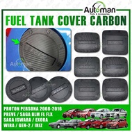 Car Fuel Tank Cover Carbon Matte Black Proton Exora Saga BLM FLX Preve Wira Saga Iswara Gen2 Iriz Pe