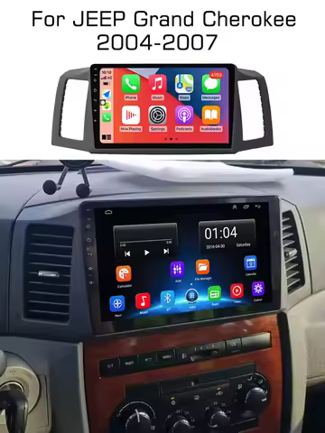 For JEEP Grand Cherokee WK 2004 2005 2006 2007 Android 15 Carplay Auto Multimedia Car Radio Navigati