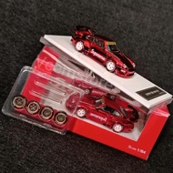 Diecast 1: Porsche RWB 993 GT Wing Red Chrome [Fast Speed] SUPREME + Accessories Wheels