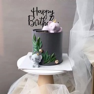 ️ Straw Topper Baking Cake Decoration Decoration Crown Baby Elephant Influencer Cake Decoration Baby